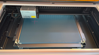 xTool Screen Printer review; a screen in a laser machine