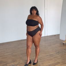 veronica campos wearing tummy control underwear