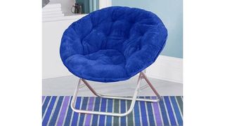 Mainstay Faux-Fur Saucer Chair