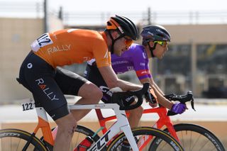 Rally Cycling’s Stephen Bassett formed part of the breakaway on stage 1 of the 2020 Saudi Tour