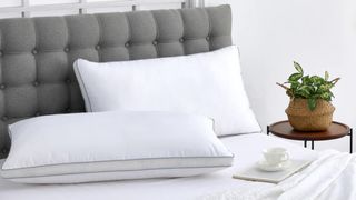 Infrared Dream Pillow set on the bed in a brightly lit room