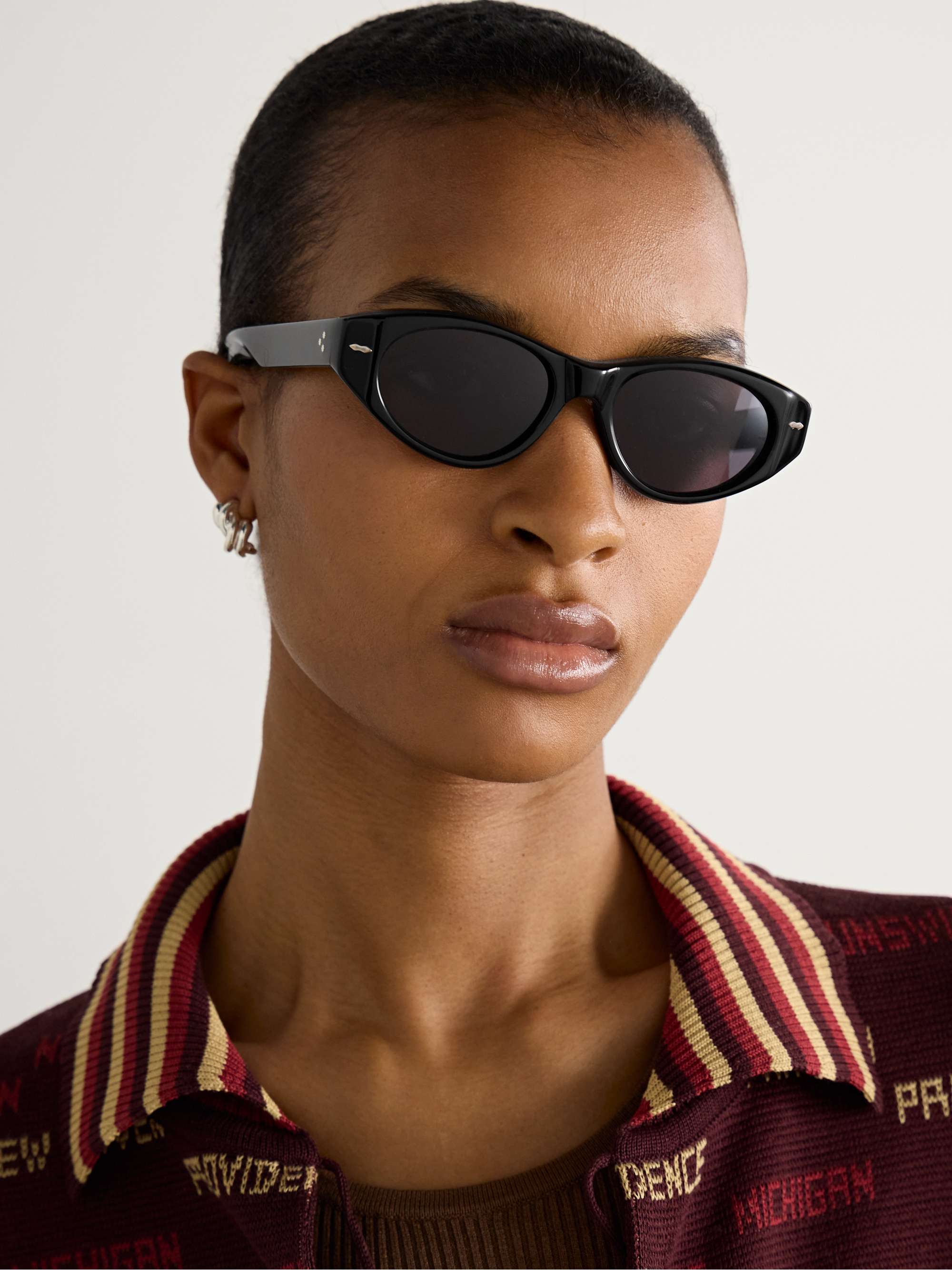 Krasner Cat-Eye Acetate Sunglasses
