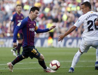 Lionel Messi was involved in both of Barcelona's goals against Getafe