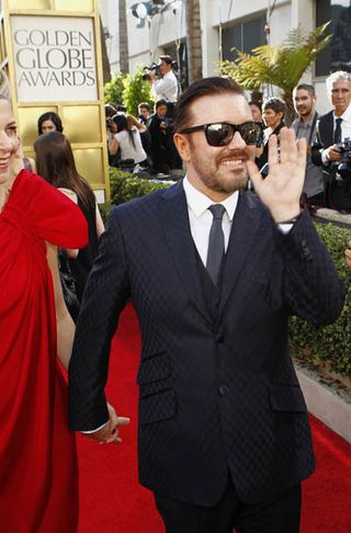 Golden Globes host Ricky Gervais mocks the stars