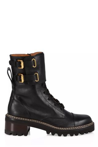 Mallory Leather Combat Boots