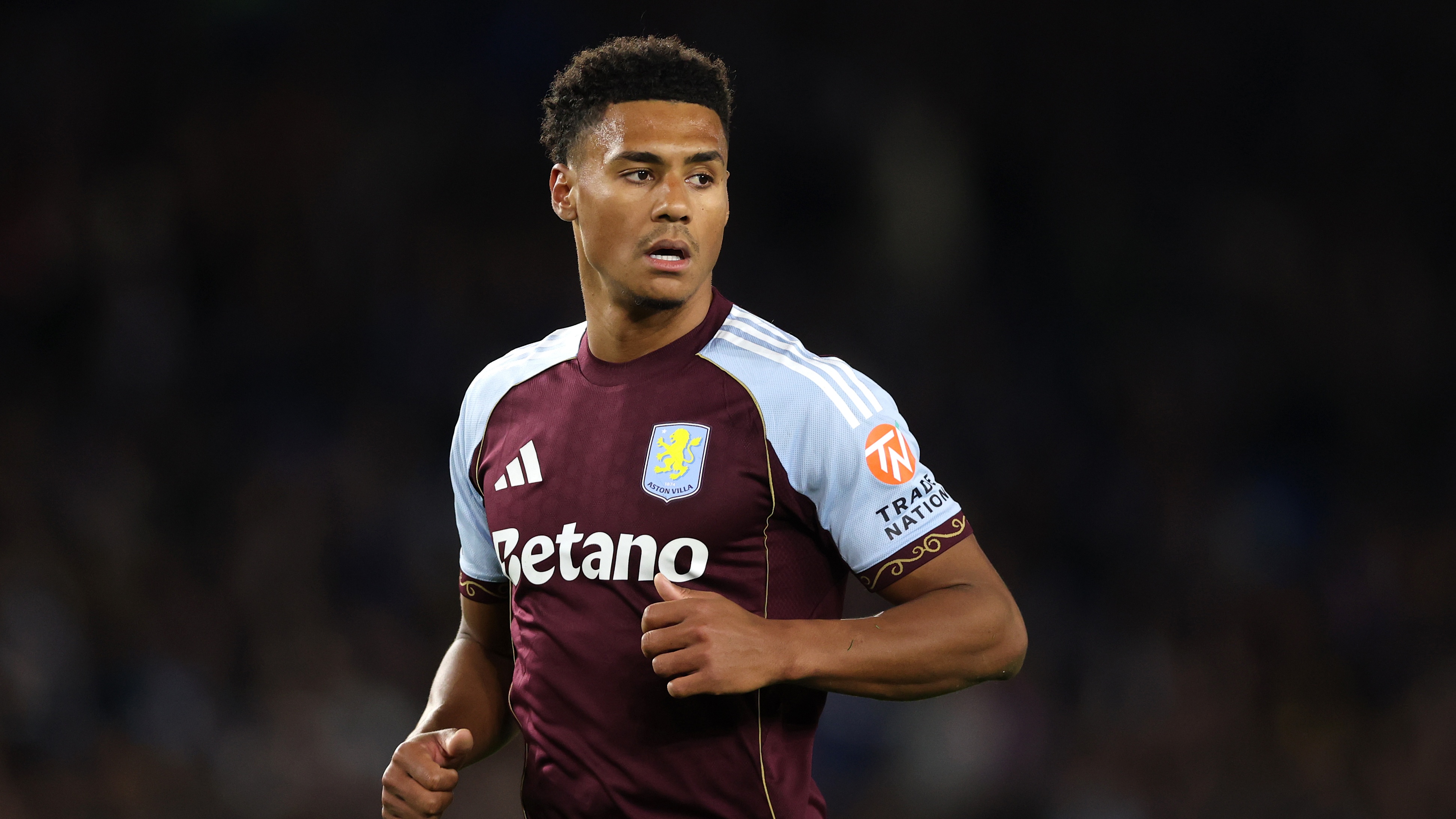 BRIGHTON, ENGLAND - DECEMBER 03: Ollie Watkins of Aston Villa during the Premier League match between Brighton &amp; Hove Albion and Aston Villa at Amex Stadium on December 03, 2025 in Brighton, England. 