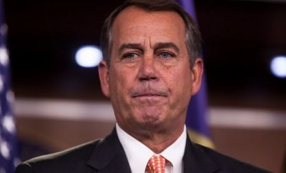 House Speaker John Boehner (R-Ohio) hired private attorneys earlier this year to defend the Defense of Marriage Act in court, but they have since dropped the case.
