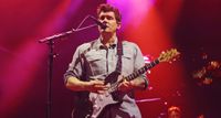 John Mayer plays his PRS Silver Sky onstage