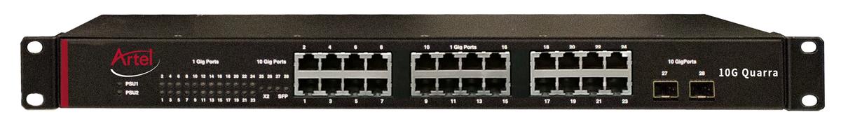 ArtelVideoSystems-Quarra-10G-PTP-Ethernet-Switch-Front