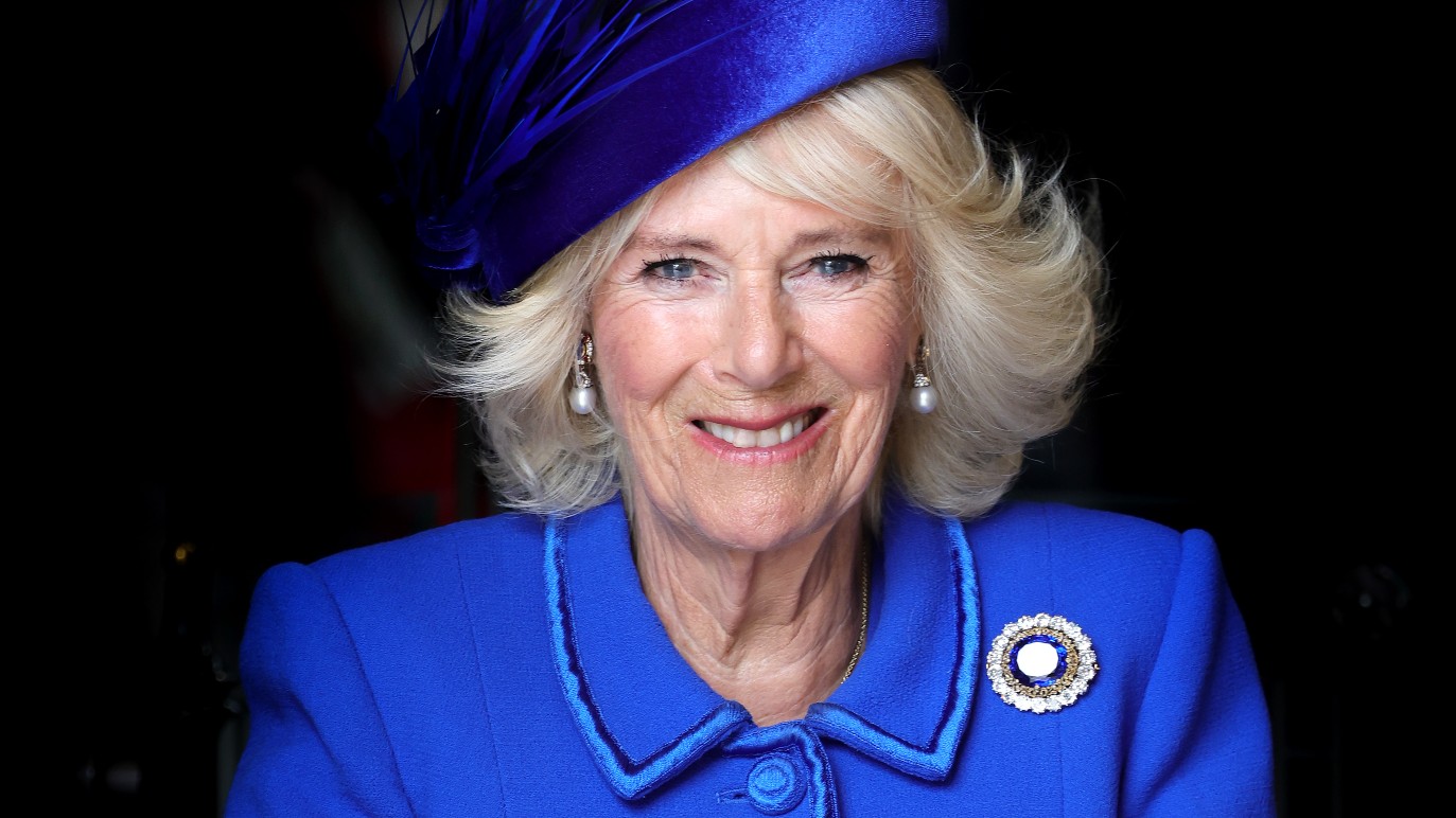 Queen Camilla Has Been Wearing Blue Nonstop Since The Queen's Death ...