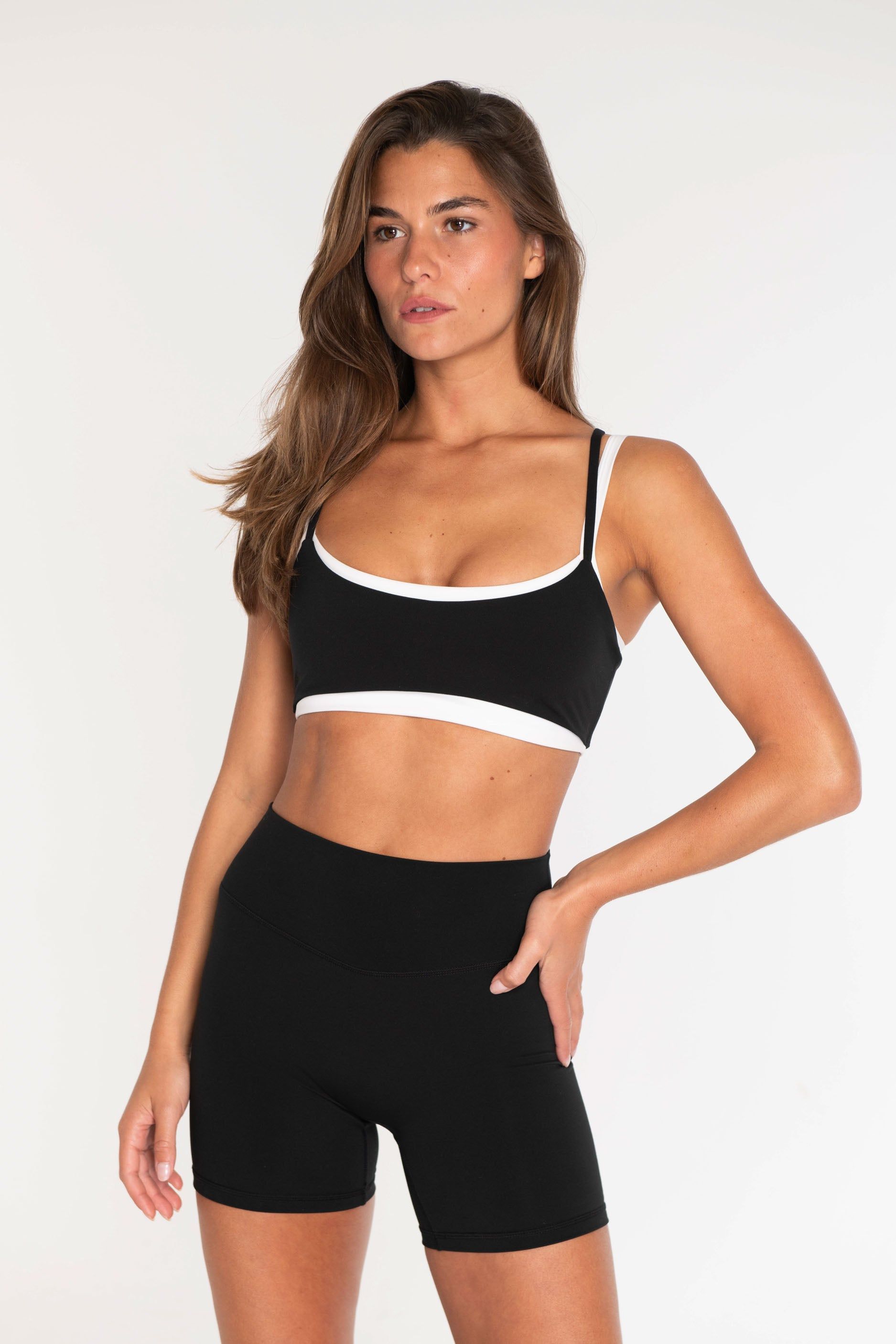 Layered Bra - Black - Xs