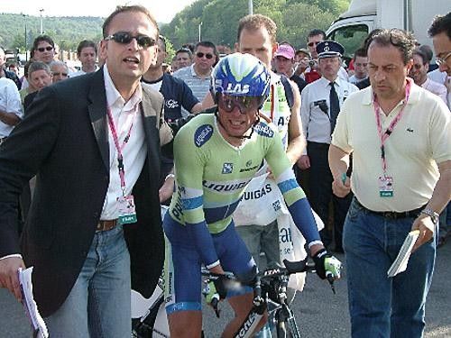 Danilo Di Luca (Liquigas) looks a bit spent after finishing 10th