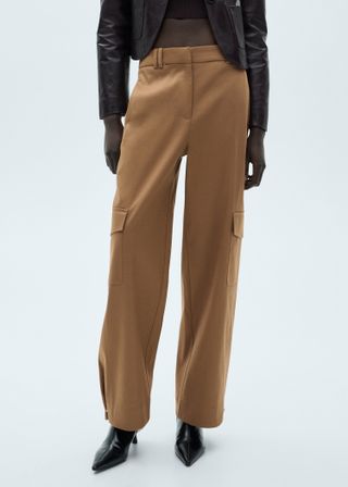 Cotton Cargo Trousers - Women | Mango Usa