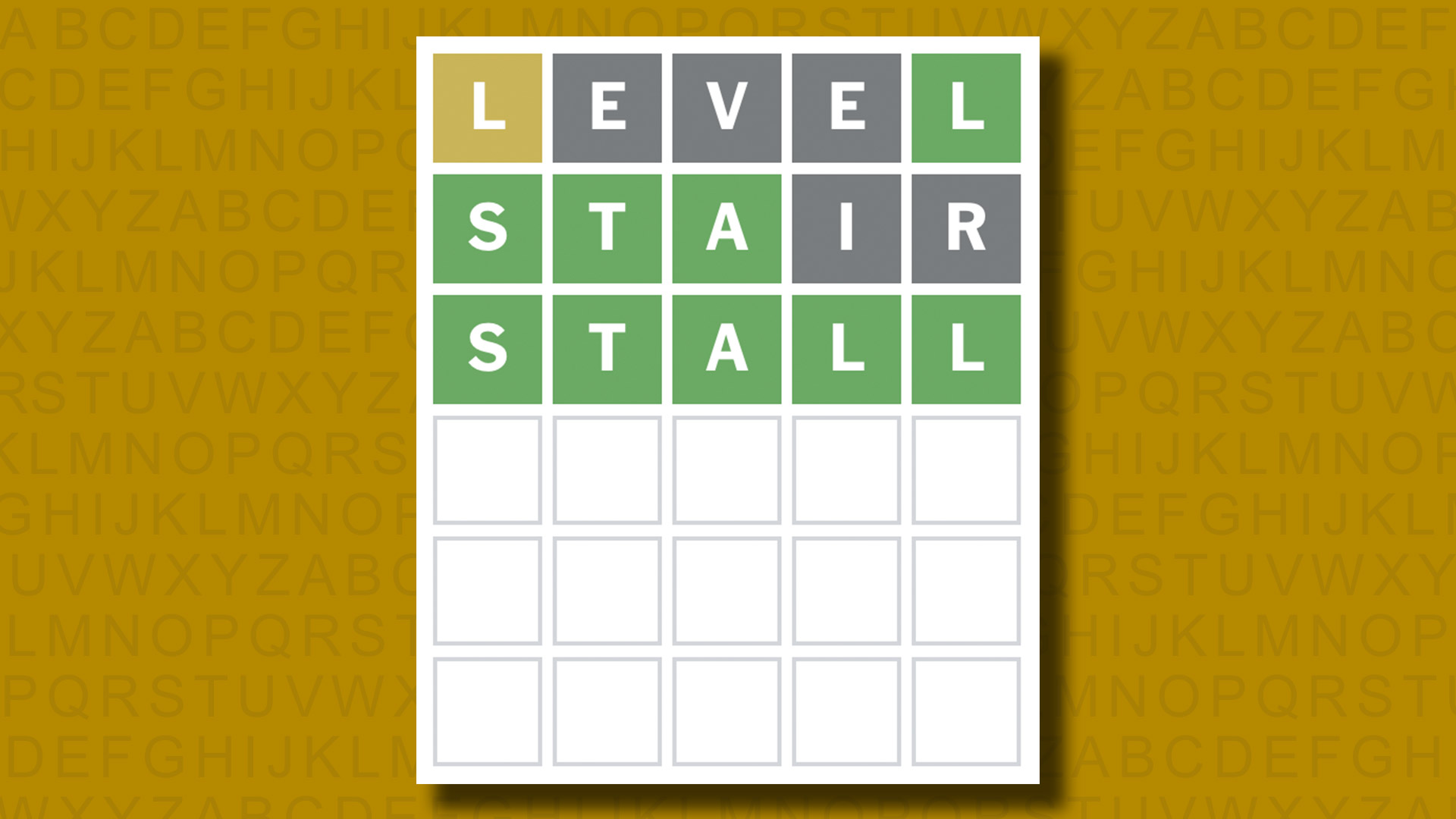 Ответ в формате Word для игры 1062 на желтом фоне
