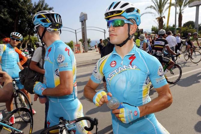 Andrea Guardini and the Astana team.