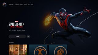 The PS5 game Spider-Man Miles Morales.