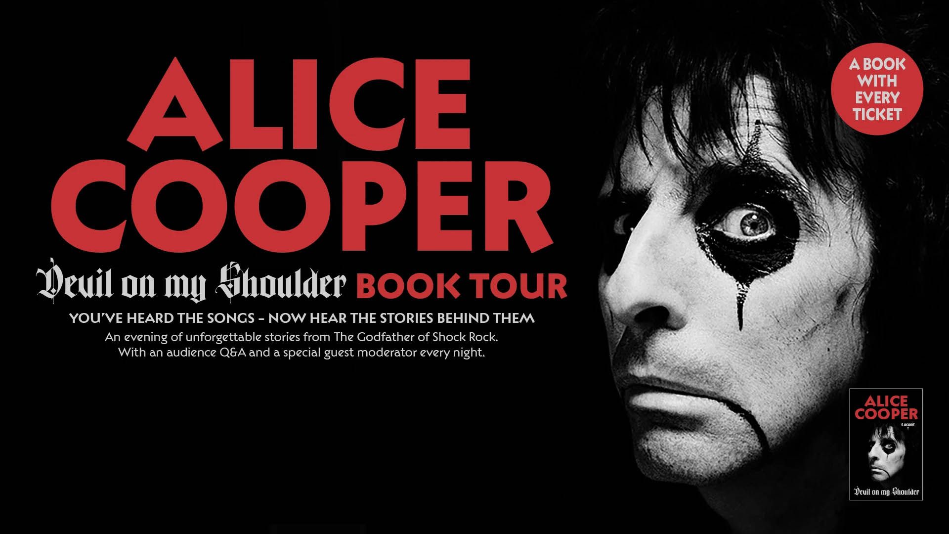 Alice Cooper to rock The London Palladium... as part of book tour