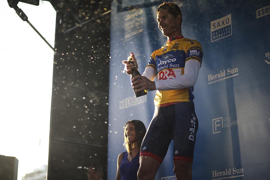 Will Clarke on the podium