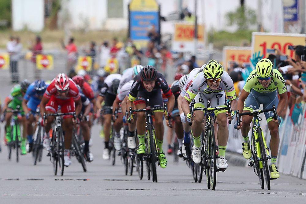 Jakub Marezcko sprints for the win