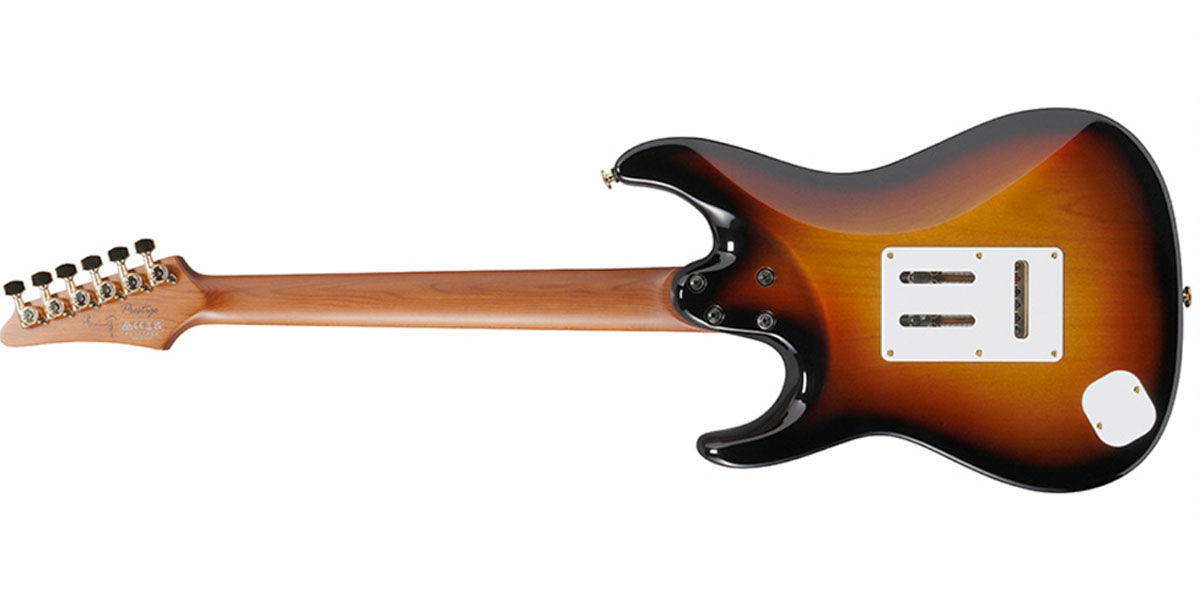 Ibanez GF1 Gaofunk signature model: exclusive to select territories in Asia, this new S-style for Chinese producer/guitarist Gaofunk has got some strong SRV vibes with its Tri Fade Burst and gold hardware