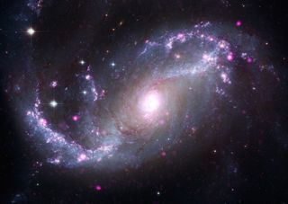 a colorful swirl of gases in deep space