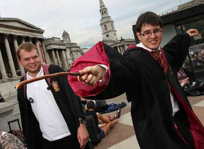 Harry Potter fans in London