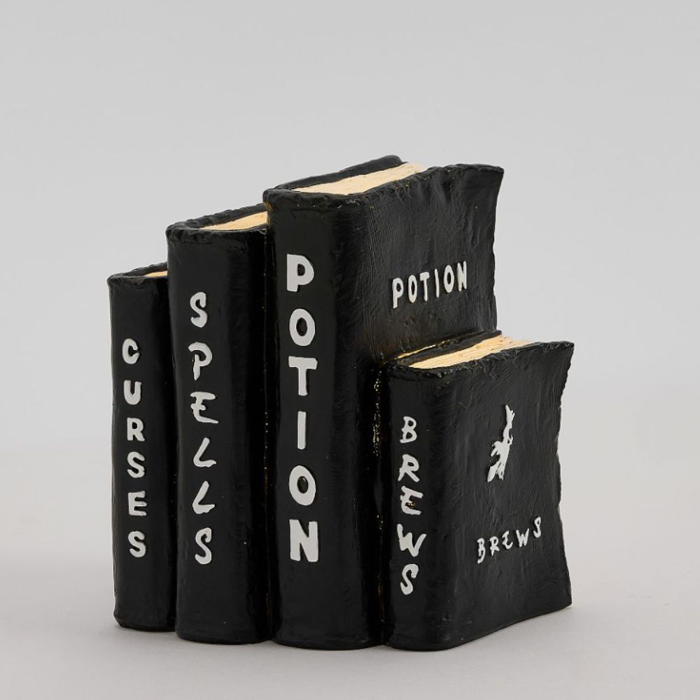 Light up Halloween book decorations