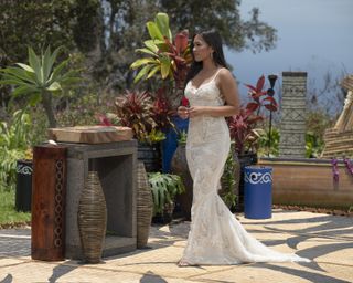 Jenn Tran ahead of the final rose ceremony, in the 'Bachelorette' season 21 finale