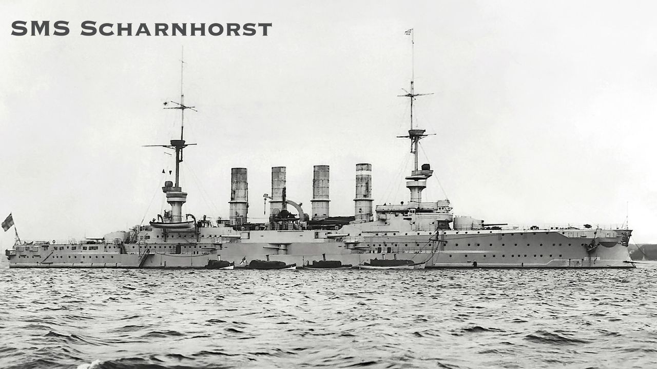 The Scharnhorst was the flagship of German admiral Maximilian Graf von Spee, who died when it was sunk by British warships in the Battle of the Falkland Islands on Dec. 8, 1914.