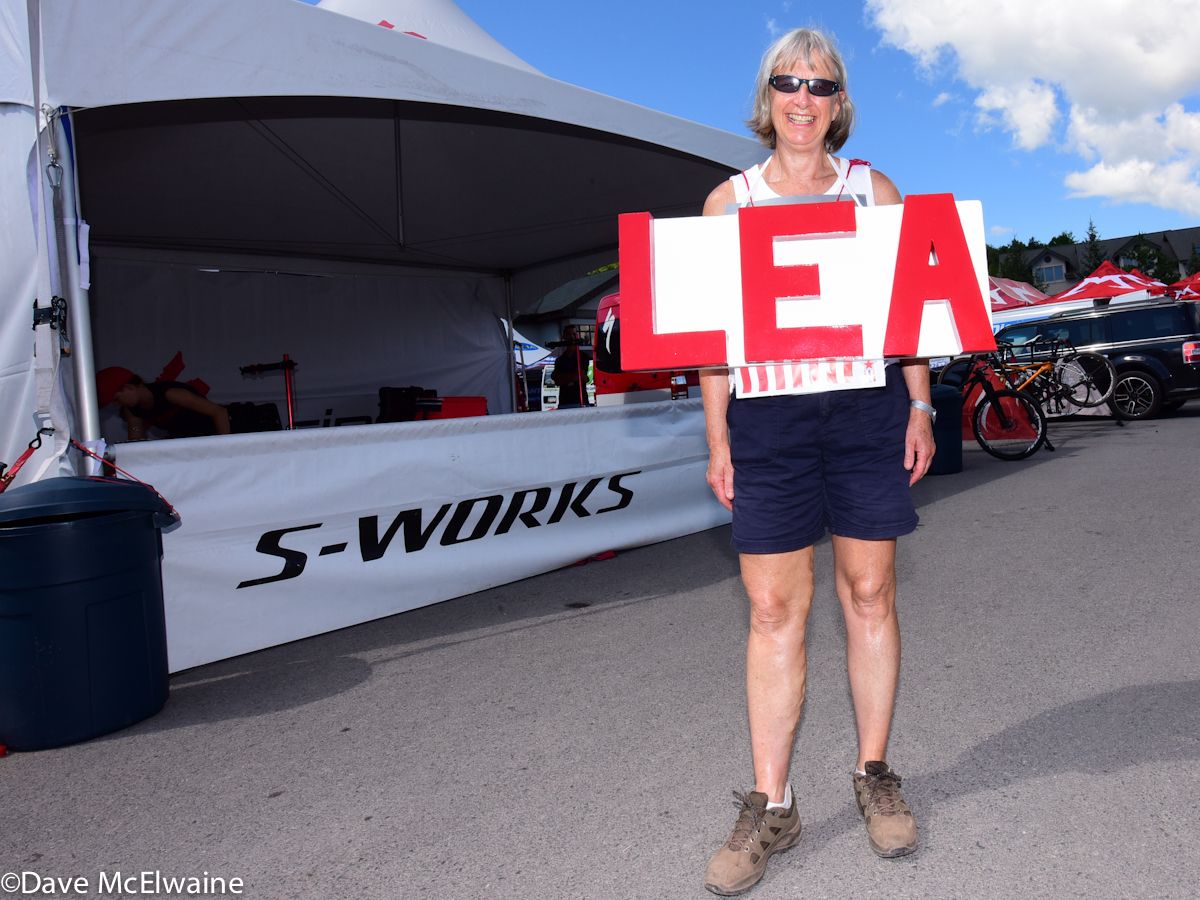 Lea Davison (Specialized) fans were out in force today