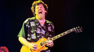 Gary Moore performs in the Hague, Netherlands in 1999.