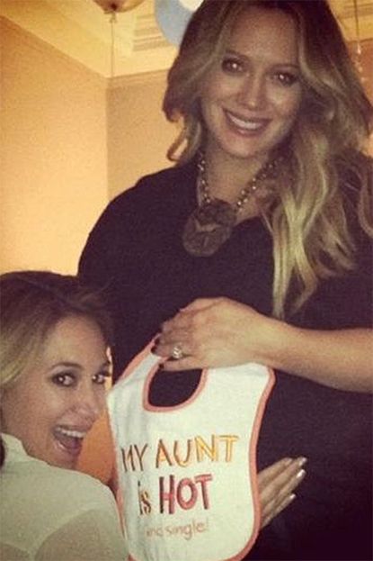 celeb baby shower Hilary Duff