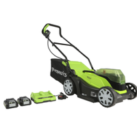 Greenworks 48V 36cm Lawnmower with Two 24v 2Ah Batteries and Charger: was £249.99, now £229.99, Robert Dyas