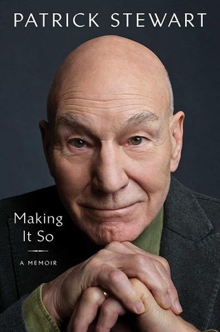 book cover showing a bald, smiling man with the words 'making it so: a memoir."