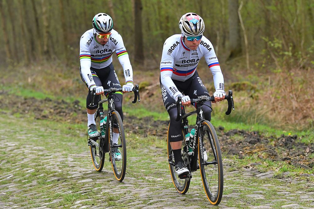 Peter and Juraj Sagan ride together