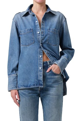 Ari Denim Button-Up Shirt