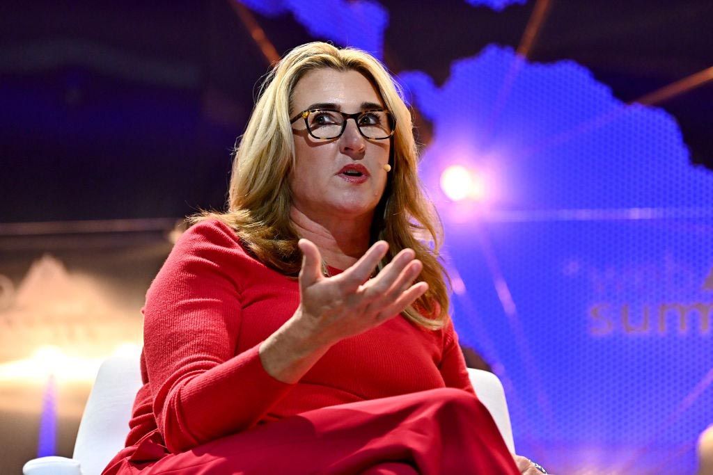 Vice Media CEO Nancy Dubuc at Web Summit 2021 in Lisbon, Portugal