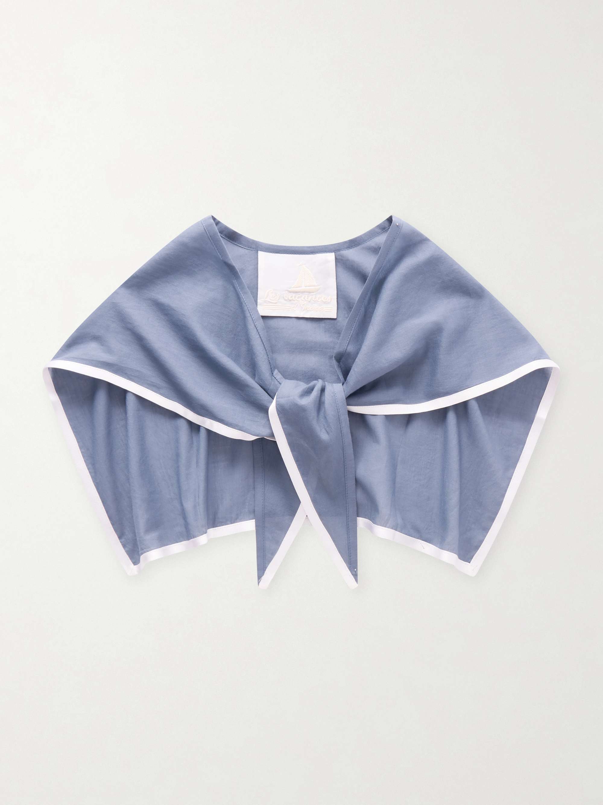 Sailor Cotton-Voile Triangle Scarf