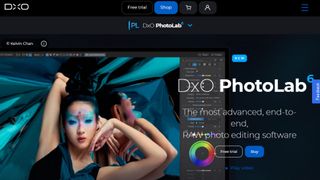 Website screenshot for DxO PhotoLab