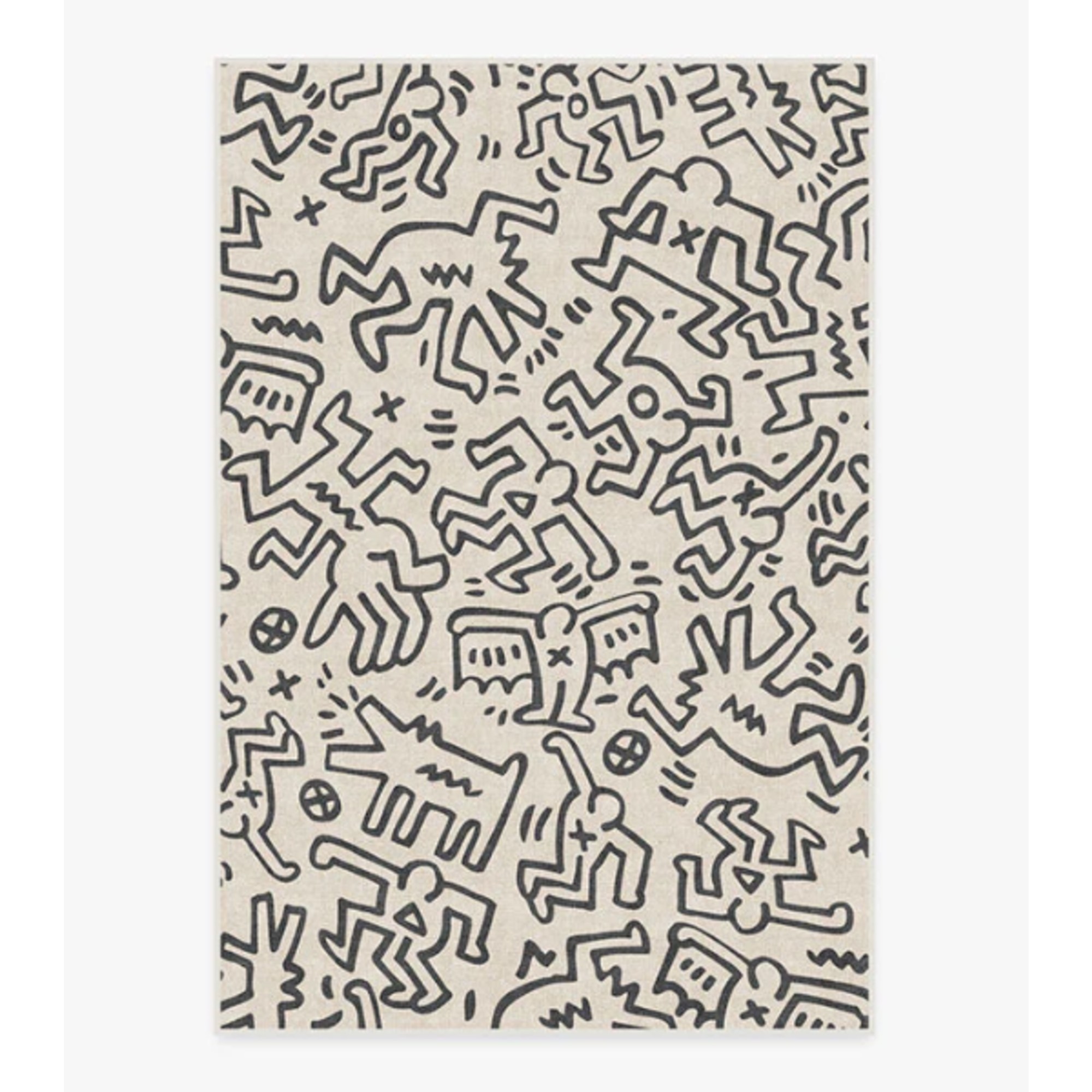 Ruggable Block Party Black & Ivory Flatwoven Rug