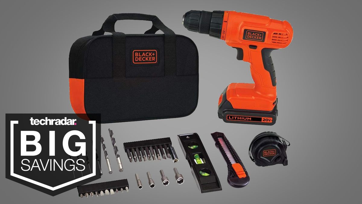 Save 40 on a Black and Decker drill and tool kit with this Black