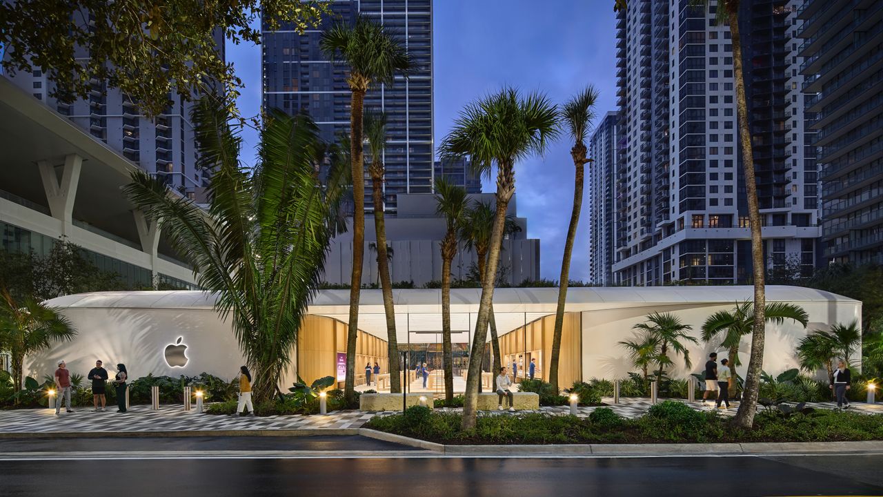 apple store miami biophilic design 