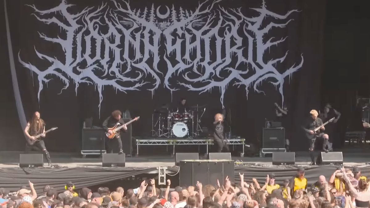 Screengrab of Lorna Shore playing Bloodstock