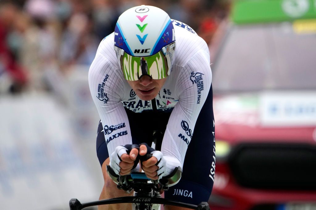 LAVAL ESPACE MAYENNE FRANCE JUNE 30 Chris Froome of The United Kingdom and Team Israel StartUp Nation at arrival during the 108th Tour de France 2021 Stage 5 a 272km Individual Time Trial stage from Chang to Laval Espace Mayenne 90m ITT LeTour TDF2021 on June 30 2021 in Laval Espace Mayenne France Photo by Christophe Ena PoolGetty Images