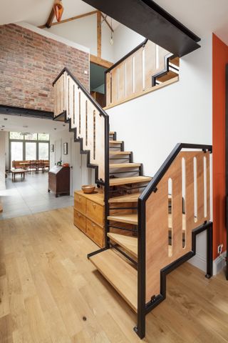 Plywood staircase idea