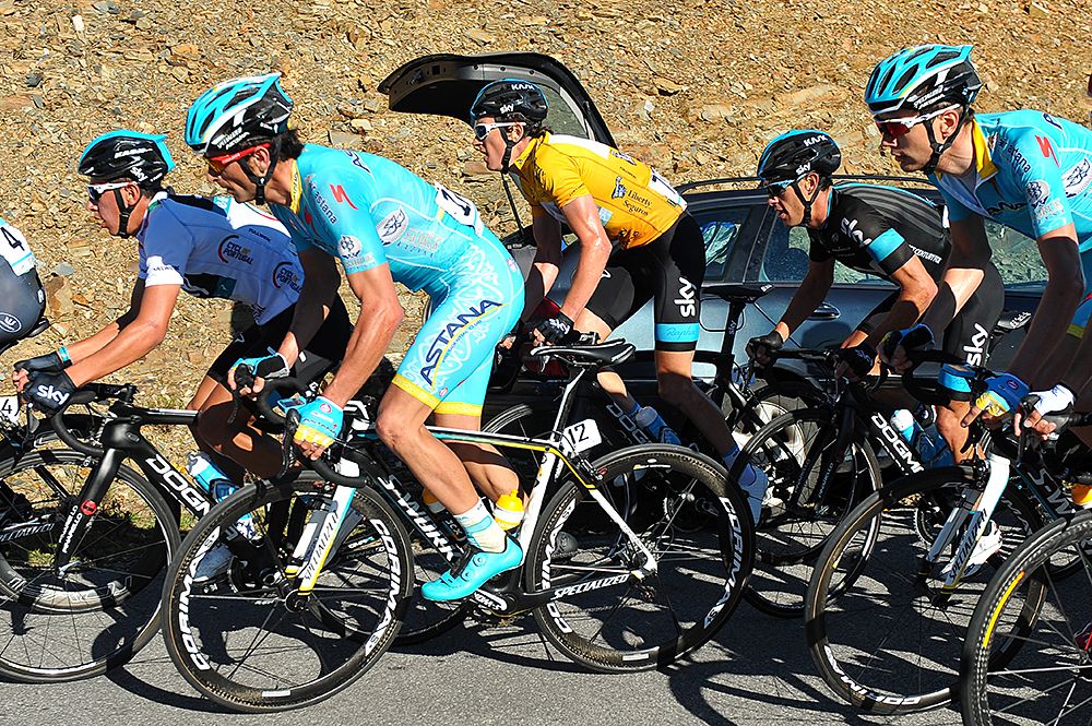 Geraint Thomas (Team Sky) in the field