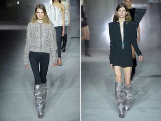 saint laurent boots paris fashion week 2017