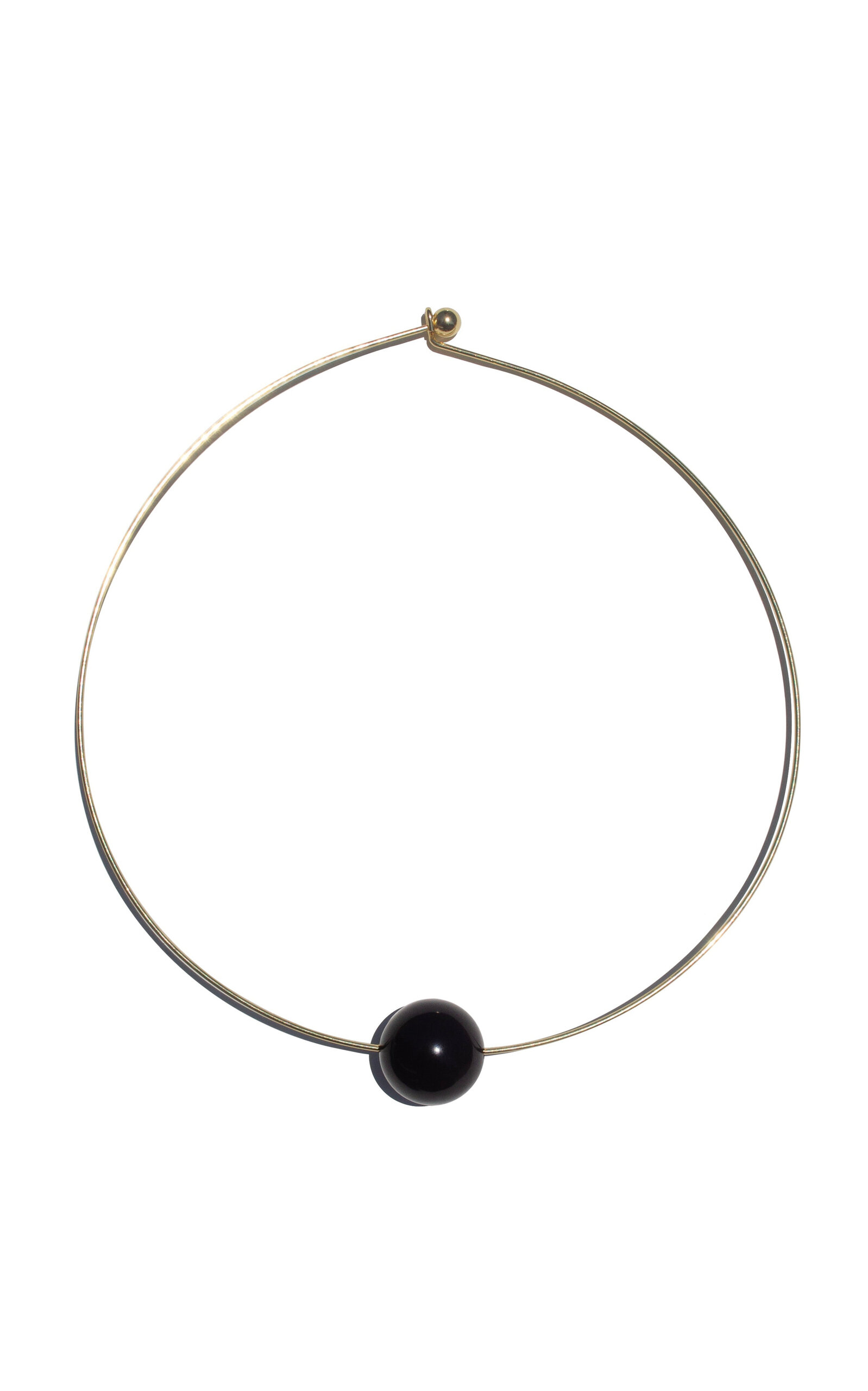 Gold-Plated Vermeil Onyx Necklace