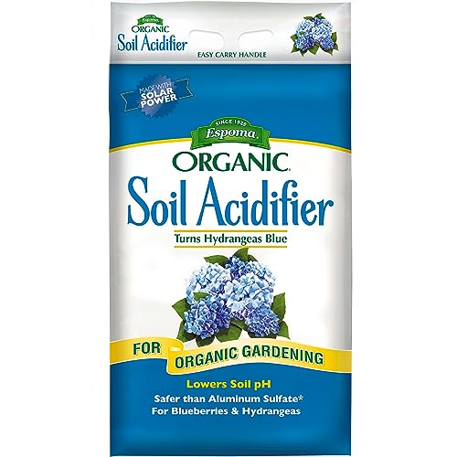 Espoma Organic Soil Acidifier Soil Amendment; Lowers Soil Ph and Turns Hydrangeas Blue! Contains Elemental Sulfur &amp;amp; Can Be Used for Organic Gardening 30 Lb. Bag - Pack of 1