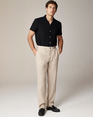 Classic-Fit Linen Trouser